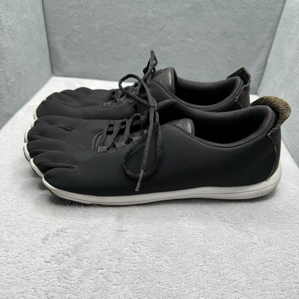 Peluva Strand Men's 12 Black White Five Toe Barefoot Minimalist Shoes EU 46